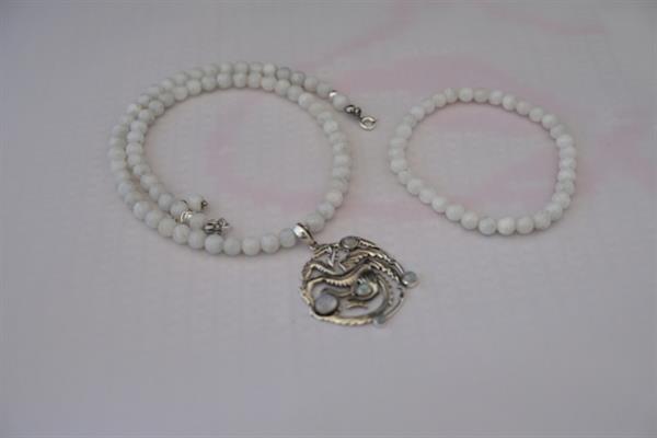 Grote foto armband ketting set maansteen sieraden tassen en uiterlijk kettingen