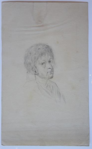 Grote foto profile of a man. tekening van profiel van man . boeken overige boeken