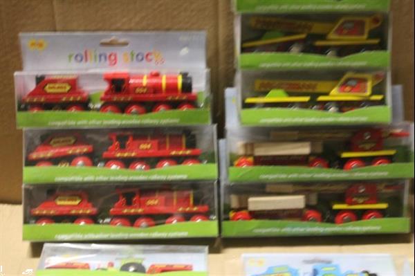Grote foto 13 stuks houten treintjes zie foto kinderen en baby overige