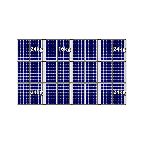 Grote foto flatfix fusion oost west opstelling 24 zonnepanelen 4 rijen doe het zelf en verbouw zonnepanelen