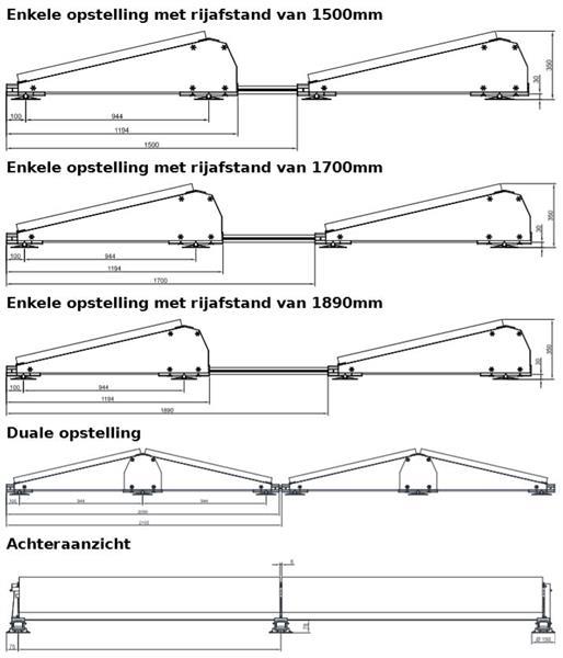 Grote foto flatfix fusion oost west opstelling 24 zonnepanelen 4 rijen doe het zelf en verbouw zonnepanelen