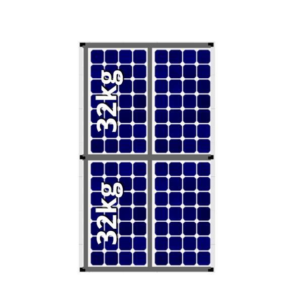 Grote foto flatfix fusion oost west 4 zonnepanelen 105 cm x 176 cm voll doe het zelf en verbouw zonnepanelen