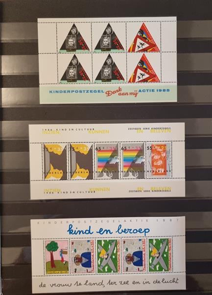 Grote foto blokken nederlandse postzegels jaren 80 postzegels en munten nederland