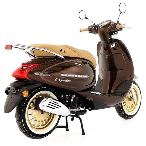 Grote foto gts cappucino havana brown bij central scooters kopen 239 fietsen en brommers scooters