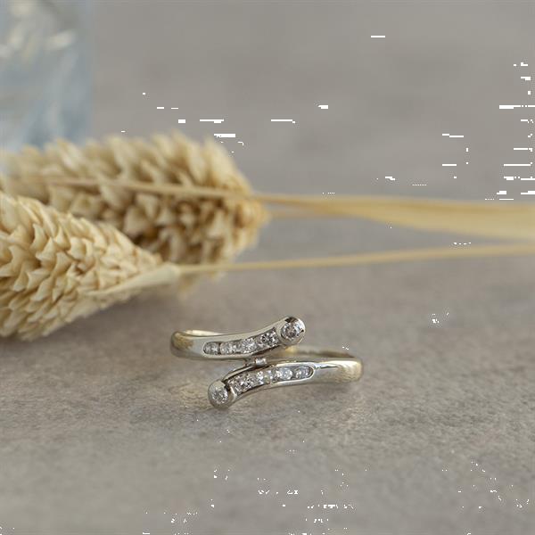 Grote foto witgouden ring met diamant 14 krt 337.5 sieraden tassen en uiterlijk ringen voor haar