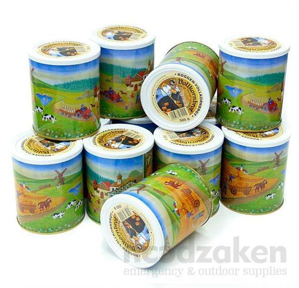 Grote foto volkorenbrood in blik 500g ingeblikt brood diversen overige diversen