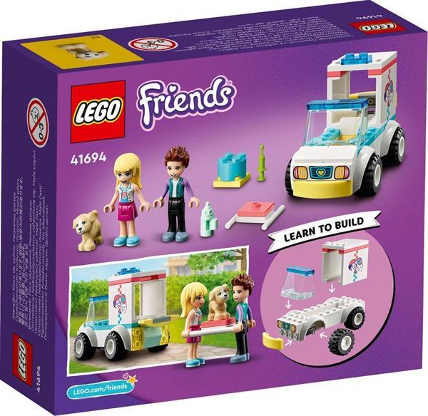 Grote foto lego friends 41694 dierenambulance kinderen en baby duplo en lego