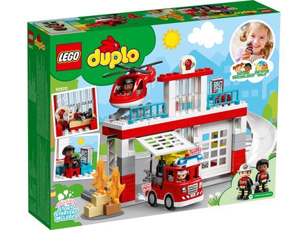Grote foto lego duplo 10970 brandweerkazerne helikopter kinderen en baby duplo en lego