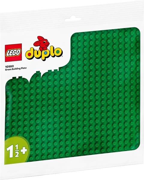 Grote foto lego duplo 10980 groene bouwplaat 24 x 24 noppen kinderen en baby duplo en lego