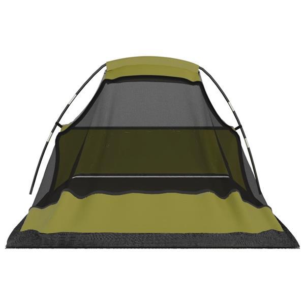 Grote foto vidaxl tent 317x240x100 cm groen caravans en kamperen kampeertoebehoren