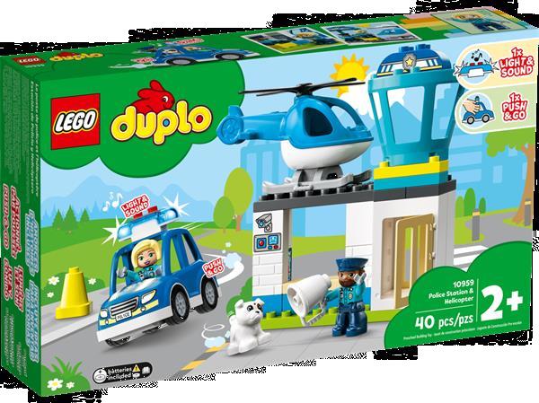 Grote foto lego duplo 10959 politiebureau helikopter kinderen en baby duplo en lego