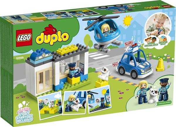 Grote foto lego duplo 10959 politiebureau helikopter kinderen en baby duplo en lego