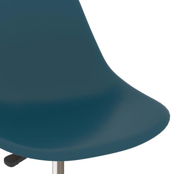Grote foto vidaxl chaises de salle manger pivotantes 4 pcs turquoise huis en inrichting stoelen