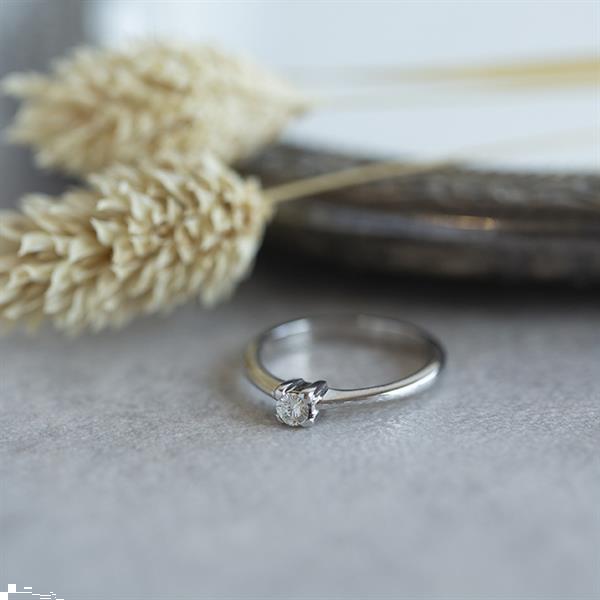 Grote foto witgouden solitair ring met diamant 14 krt 397.5 sieraden tassen en uiterlijk ringen voor haar