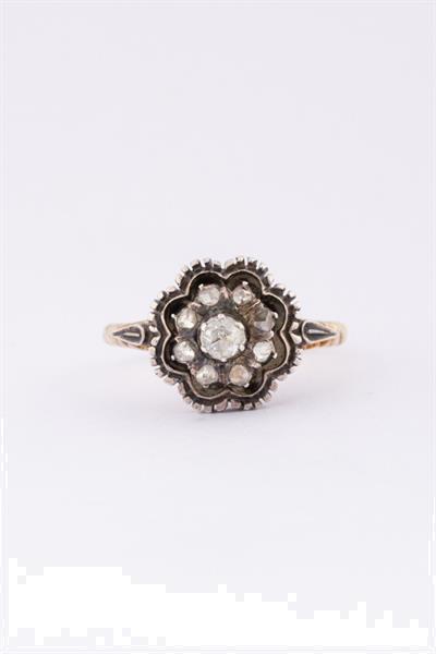 Grote foto antieke gouden ring met diamanten sieraden tassen en uiterlijk ringen voor haar
