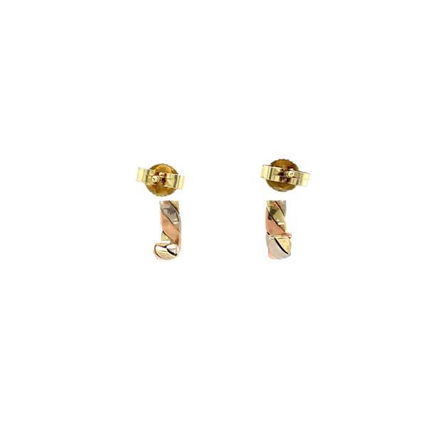 Grote foto tricolour gouden oorstekers 14 krt 157.5 sieraden tassen en uiterlijk oorbellen