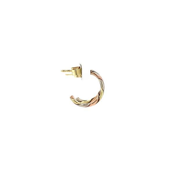 Grote foto tricolour gouden oorstekers 14 krt 157.5 sieraden tassen en uiterlijk oorbellen
