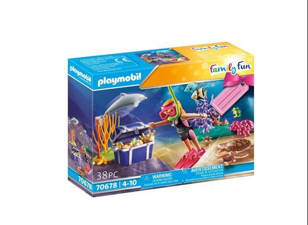Grote foto playmobil family fun 70678 gift set schatduiker kinderen en baby duplo en lego