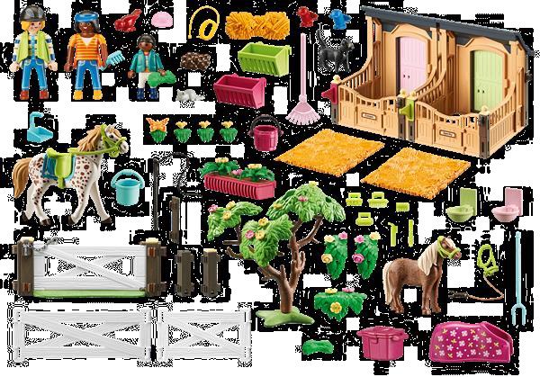 Grote foto playmobil country 70995 rijlessen met paardenboxen kinderen en baby duplo en lego