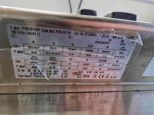 Grote foto rvs zanussi dubbele friteuse frituur 2 x 15 liter 28 kw gas diversen overige diversen