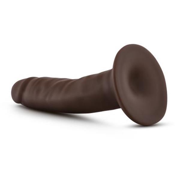Grote foto dr. skin realistische dildo met zuignap 14 cm chocolate erotiek dildo
