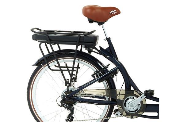 Grote foto popal travel elektrische bakfiets 6v blauw naturel fietsen en brommers bakfietsen