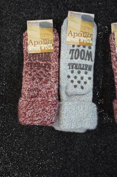 Grote foto online veiling apollo wollen damessokken 2 paar kleding dames sokken en kousen