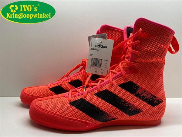 Grote foto adidas boks schoenen box hog 3 zalmroze maat 41 unisex kleding dames schoenen