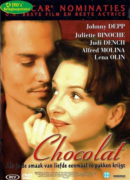 Grote foto dvd chocolat 2000 juliette binoche alfred molina johnny audio tv en foto dvd films