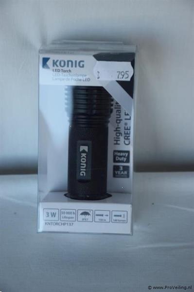 Grote foto online veiling konig led zaklamp type kntorchp137 caravans en kamperen kampeertoebehoren