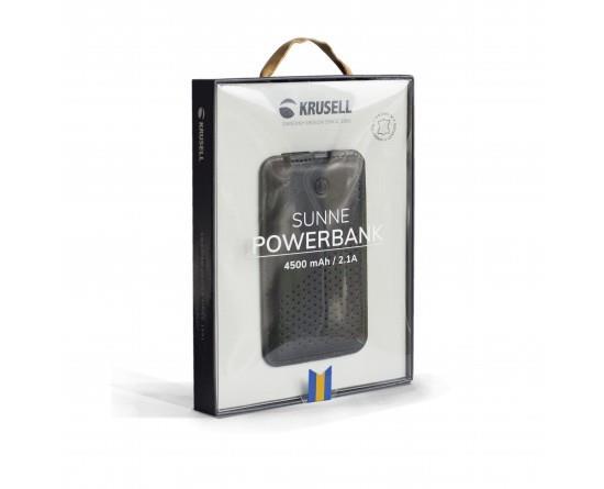 Grote foto krusell sunne power bank vintage black 4.500 mah telecommunicatie batterijen en accu