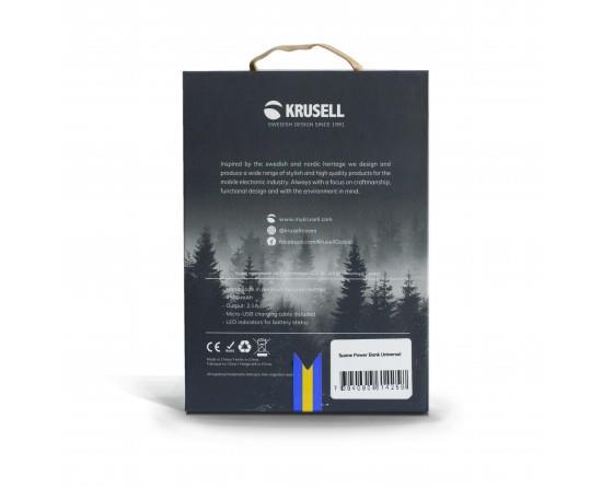 Grote foto krusell sunne power bank vintage black 4.500 mah telecommunicatie batterijen en accu