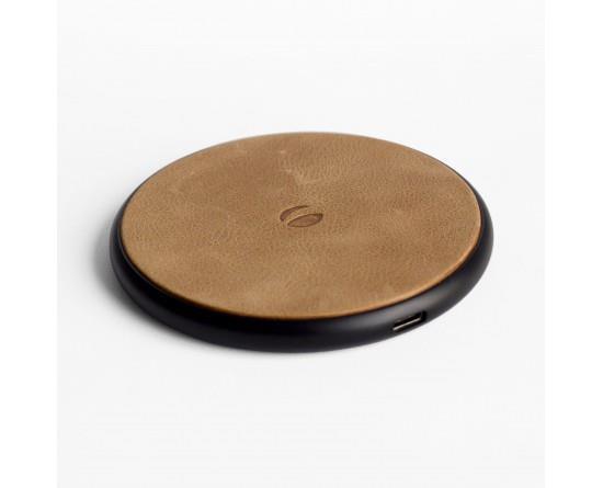 Grote foto krusell sunne wireless charger universal vintage nude qi telecommunicatie batterijen en accu