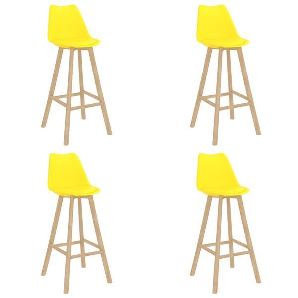 Grote foto vidaxl 5 delige barset geel huis en inrichting complete eetkamers