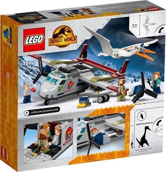 Grote foto lego jurassic world 76947 quetzalcoatlus vliegtuighinderlaag kinderen en baby duplo en lego