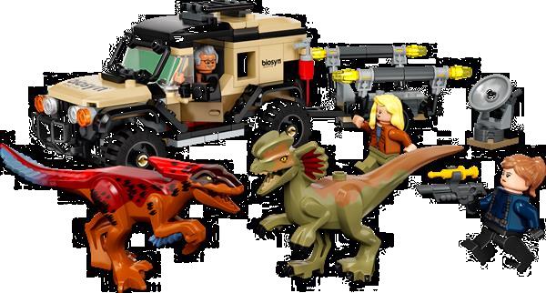 Grote foto lego jurassic world 76951 pyroraptor dilophosaurus transpo kinderen en baby duplo en lego