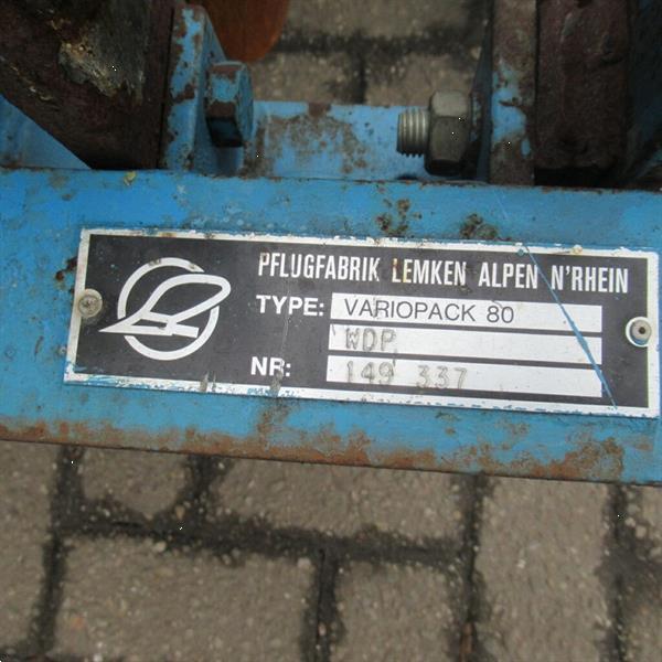 Grote foto lemken variopack 80 vorenpakker voor 2 schaar ploeg agrarisch ploegen