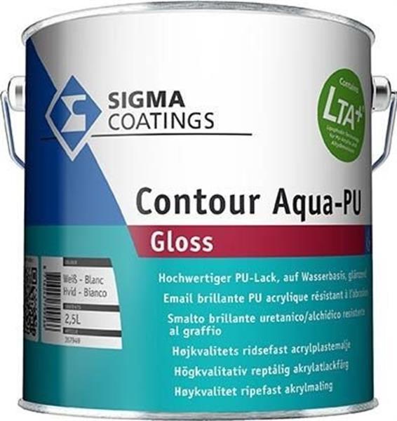 Grote foto sigma s2u nova gloss contour aqua pu 2 5l ral 9010 gebr doe het zelf en verbouw verven en sierpleisters