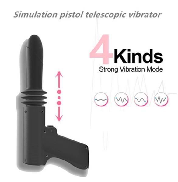 Grote foto nieuwe simulatie telescopische dildo vibrator . erotiek anale dildo