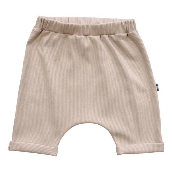 Grote foto kleine baasjes organic haremshorts rib cappuccino kinderen en baby overige