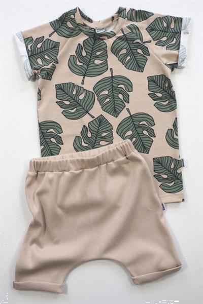 Grote foto kleine baasjes organic haremshorts rib cappuccino kinderen en baby overige