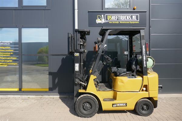 Grote foto vs 20704 lpg gas heftruck caterpillar 4750mm sideshift agrarisch heftrucks