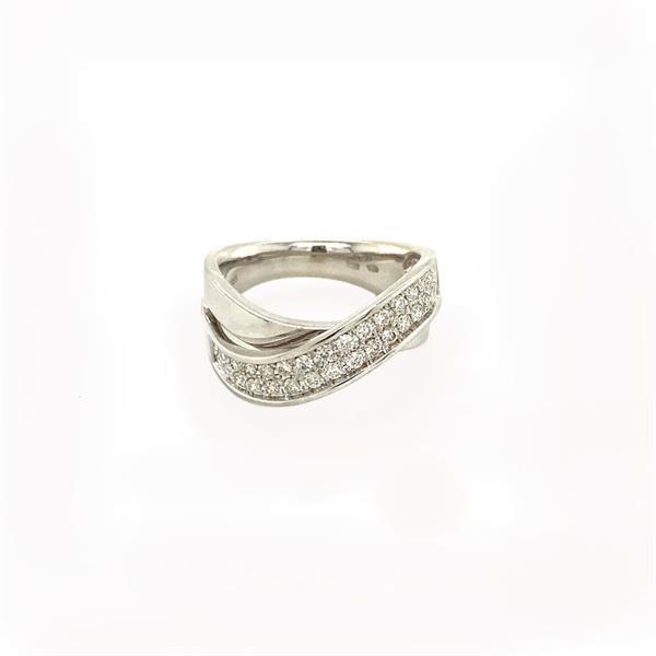 Grote foto witgouden slagring met diamant 14 krt 1197.5 sieraden tassen en uiterlijk ringen voor haar