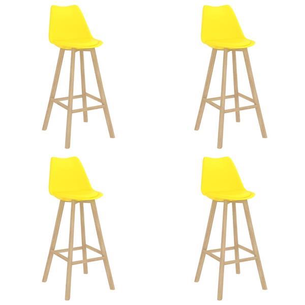 Grote foto vidaxl 5 delige barset geel huis en inrichting complete eetkamers