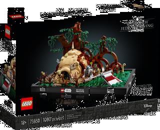 Grote foto lego star wars 75330 jedi training op dagobah diorama kinderen en baby duplo en lego