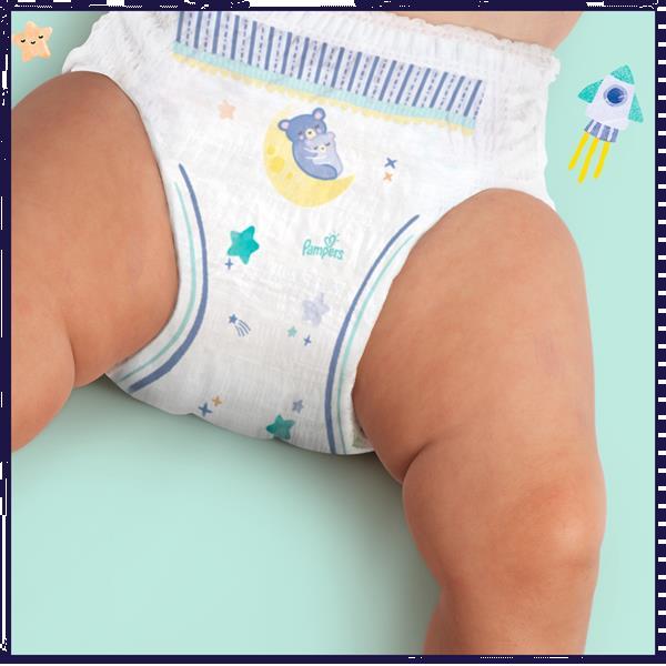 Grote foto pampers night pants maat 6 maandbox 124 luierbroekje kinderen en baby dekens en slaapzakjes