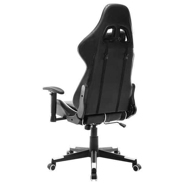 Grote foto vidaxl chaise de jeu noir et blanc cuir artificiel huis en inrichting stoelen