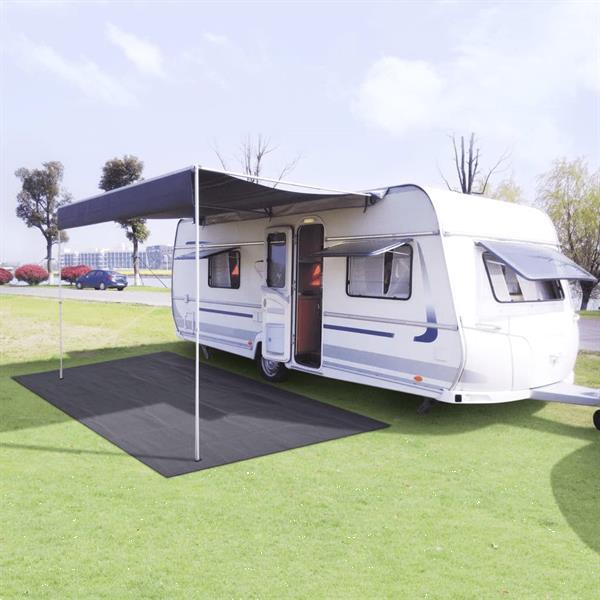 Grote foto vidaxl tentapijt 250x500 cm antracietkleurig caravans en kamperen kampeertoebehoren