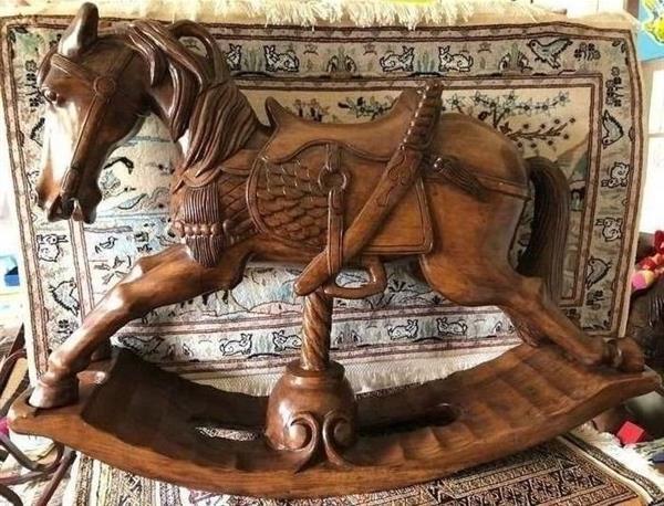 Grote foto ho bbel paard decoratie asiatica antiek en kunst decoraties