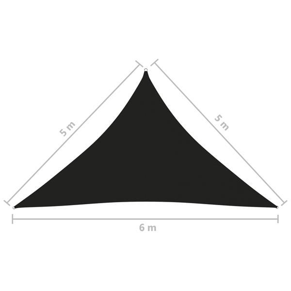 Grote foto vidaxl voile de parasol tissu oxford triangulaire 5x5x6 m no tuin en terras overige tuin en terras